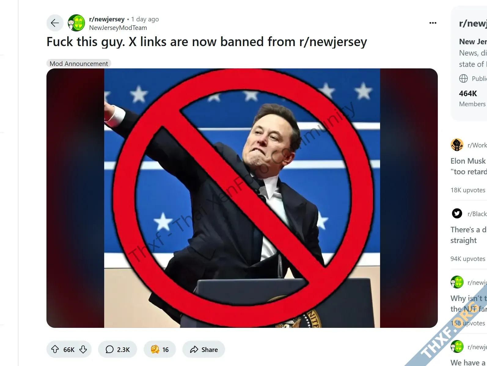 ชุมชน Subreddit หลายแห่งเริ่มแบนการโพสต์ลิงก์จาก XTwitter ตอบโต้ Elon ทำท่านาซี-1.webp