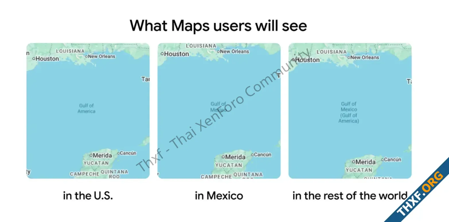 ทำจริง Google Maps เปลี่ยนชื่ออ่าวเม็กซิโกเป็นอ่าวอเมริกา สำหรับผู้ใช้ในสหรัฐฯ-1.webp