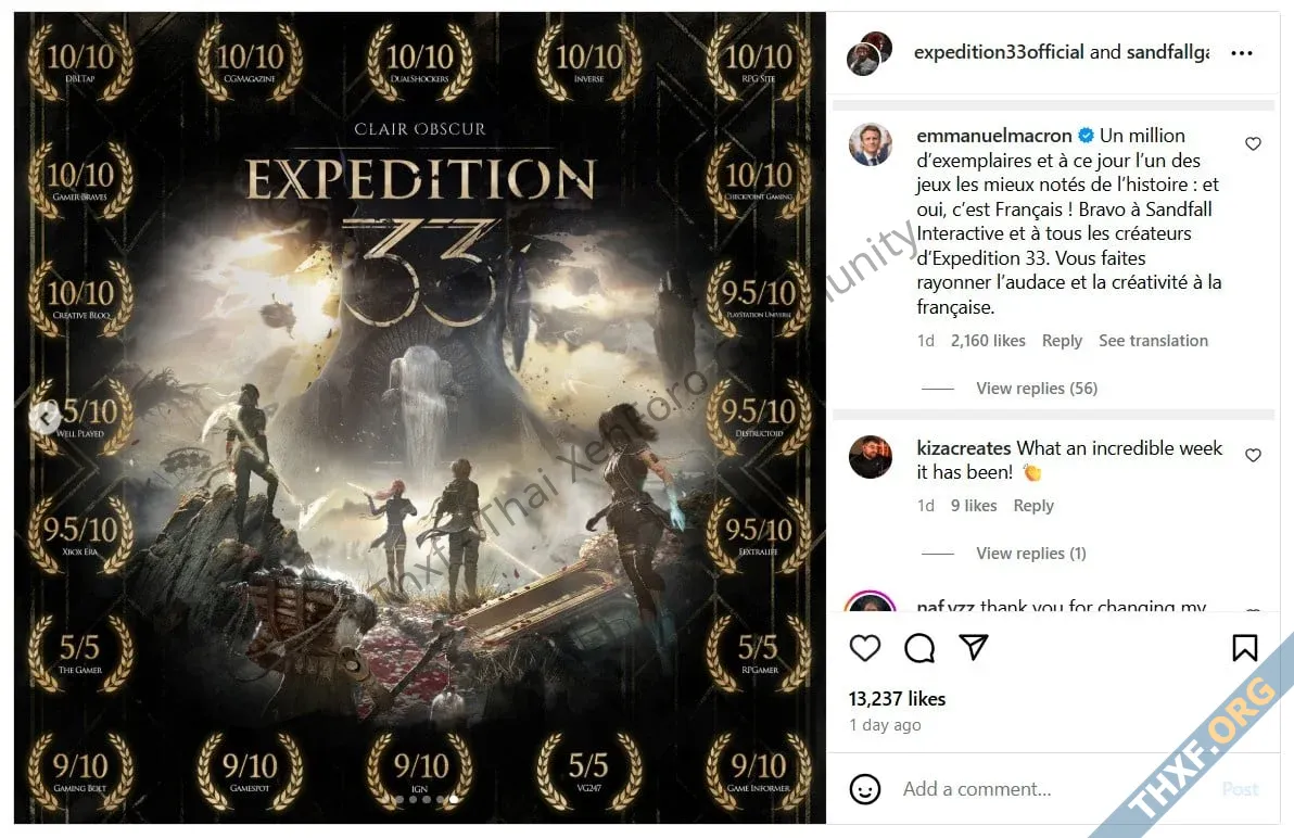 ประธานาธิบดี Macron โพสต์ชม Clair Obscur Expedition 33 ตัวแทนความสร้างสรรค์ของคนฝรั่งเศส-2.webp