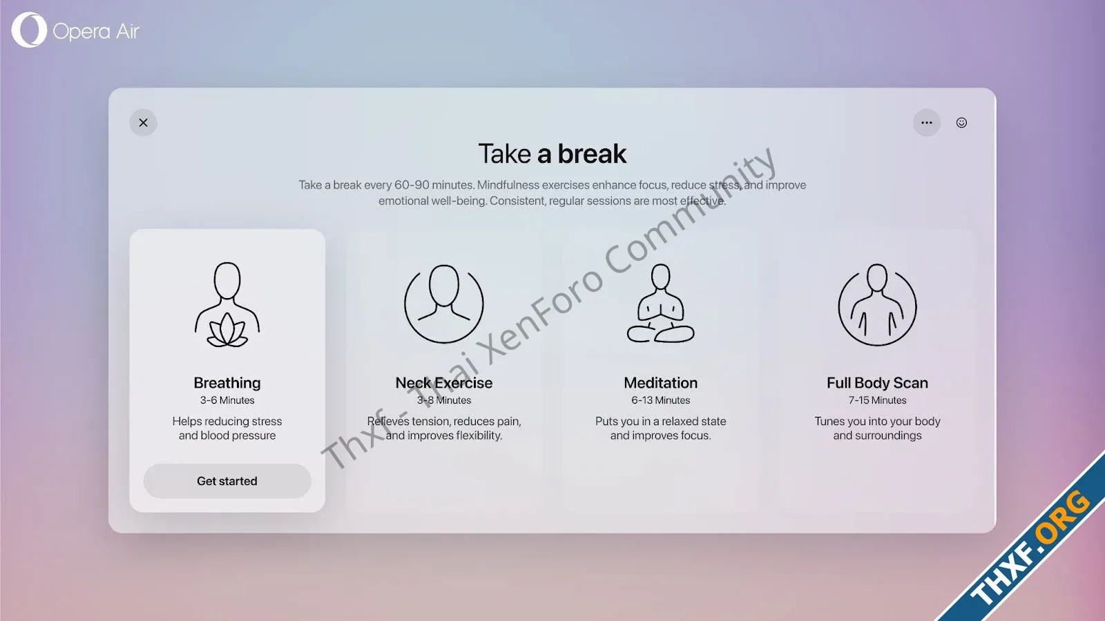 เปิดตัว Opera Air เว็บเบราว์เซอร์ฮีลใจ Mindfulness มีฟีเจอร์พักเบรกหน้าจอ ทำสมาธิ-1.webp