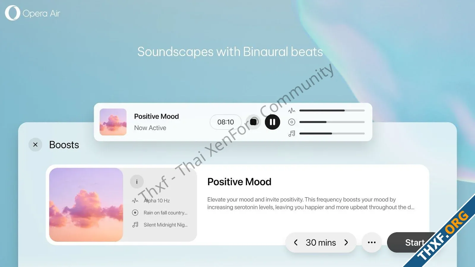 เปิดตัว Opera Air เว็บเบราว์เซอร์ฮีลใจ Mindfulness มีฟีเจอร์พักเบรกหน้าจอ ทำสมาธิ-2.webp