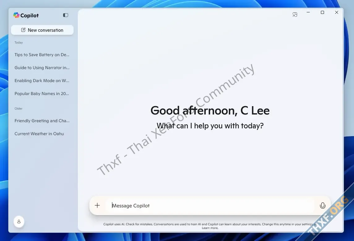 ไมโครซอฟท์ออกแอพ Copilot แบบเนทีฟบนวินโดวส์-1.webp
