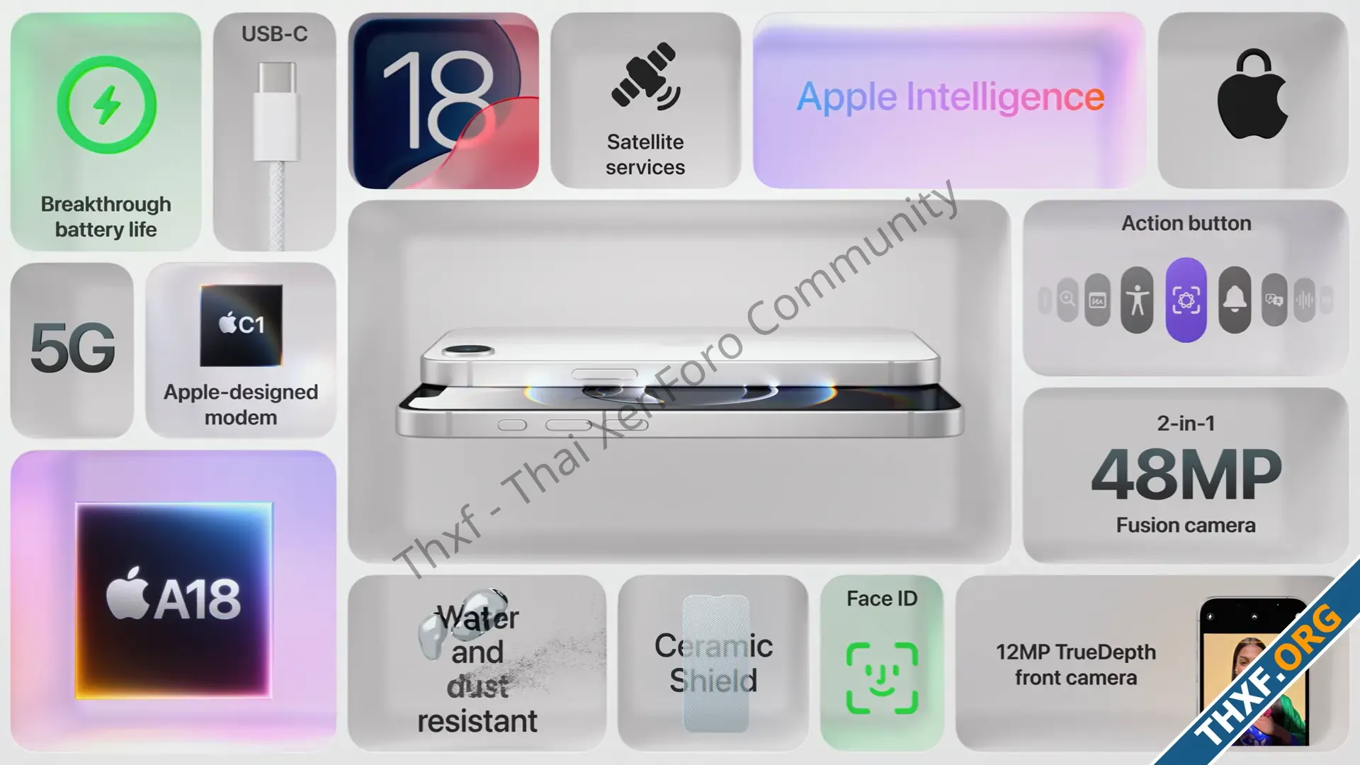 Apple เปิดตัว iPhone 16e จัดเต็มชิป A18 ได้ Apple Intelligence เริ่มต้น 22900 บาท-3.webp
