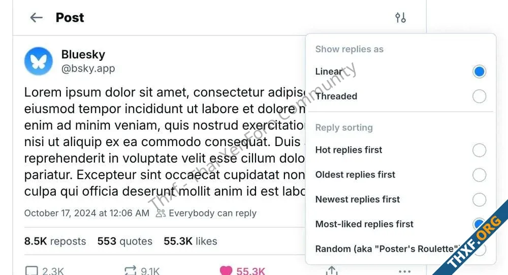 Bluesky อัปเดตแอป เพิ่มหัวข้อใน Notifications เก็บ Username โดเมนเดิมไว้ให้-1.webp