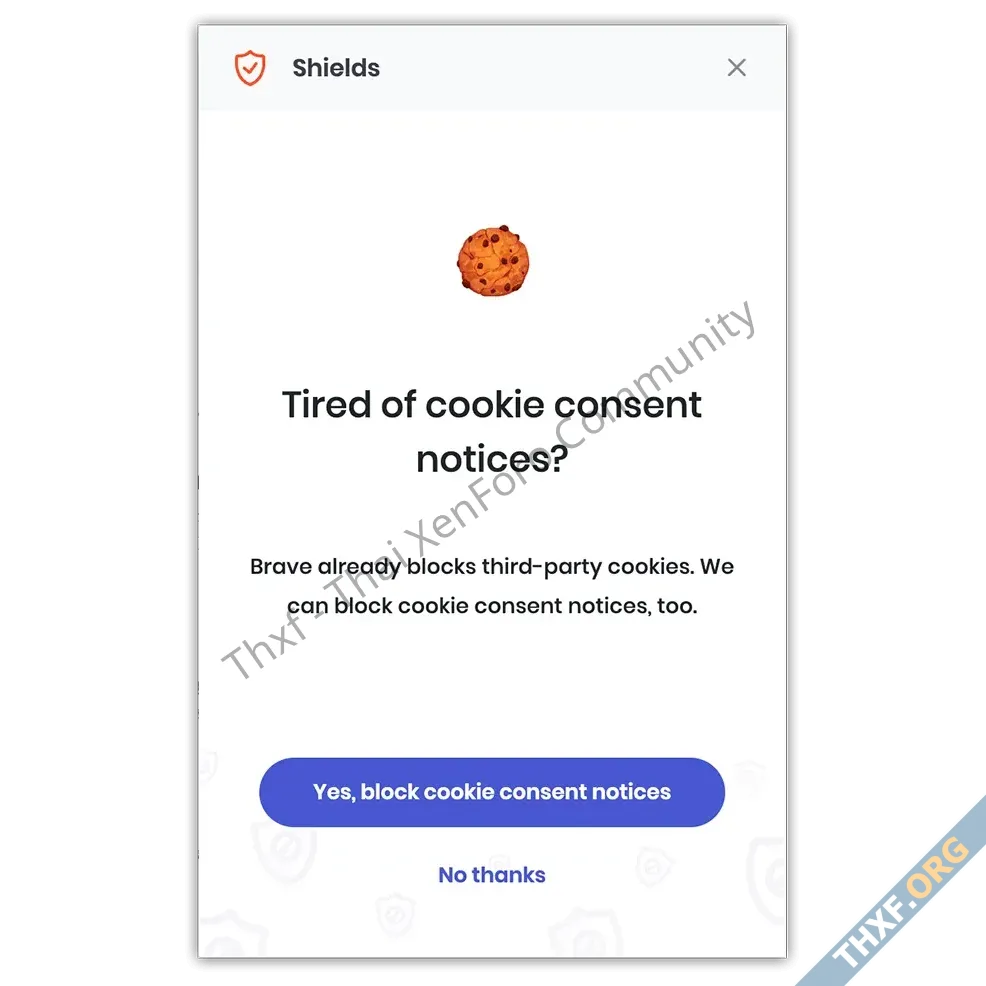 Brave โอเพนซอร์ส Cookiecrumbler ตัวบล็อคหน้าจอแจ้งเตือนว่าเว็บไซต์นี้เก็บคุกกี้-1.webp