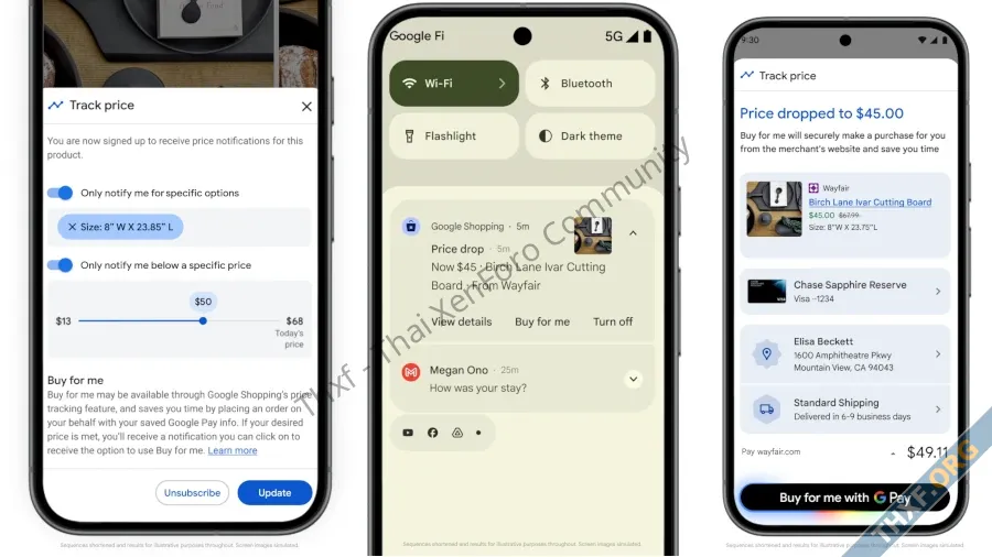 Buy for Me กูเกิลโชว์ฟีเจอร์ Agentic Checkout ใช้ AI กดซื้อของออนไลน์ให้ เมื่อลดราคาตามที่กำห...webp