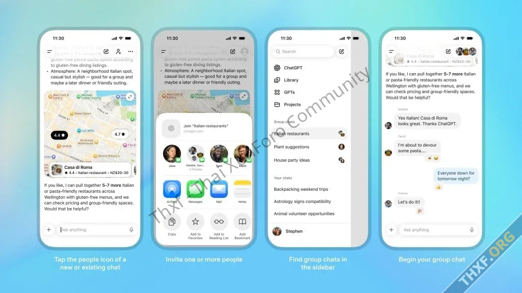 ChatGPT เพิ่มระบบ Group Chat ตั้งห้องคุยกลุ่มร่วมกับแชทบอต ทดสอบบางพื้นที่ก่อน ยังไม่มีไทย-1.webp