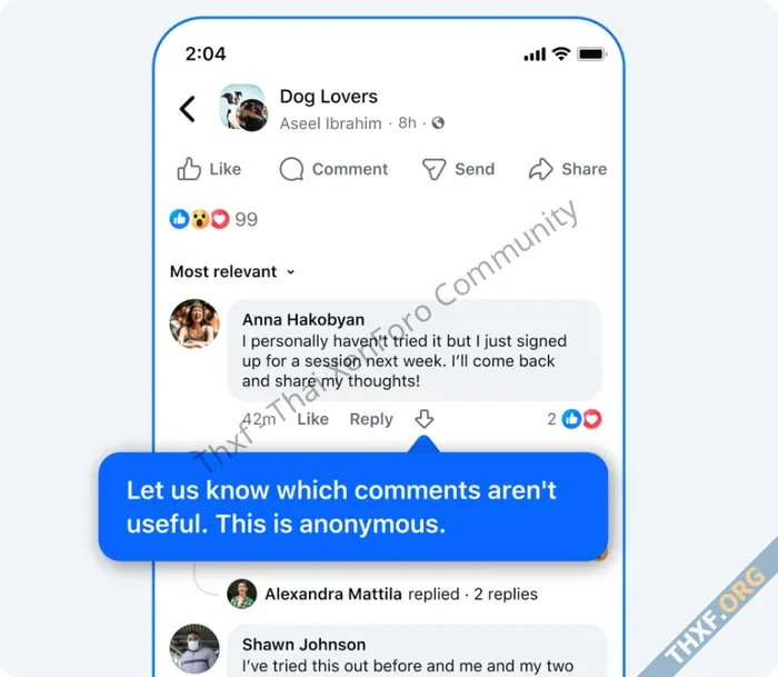Facebook ทดสอบปุ่ม downvote อีกครั้ง เพื่อใช้กรองความคิดเห็นที่อาจเป็นสแปม-1.webp