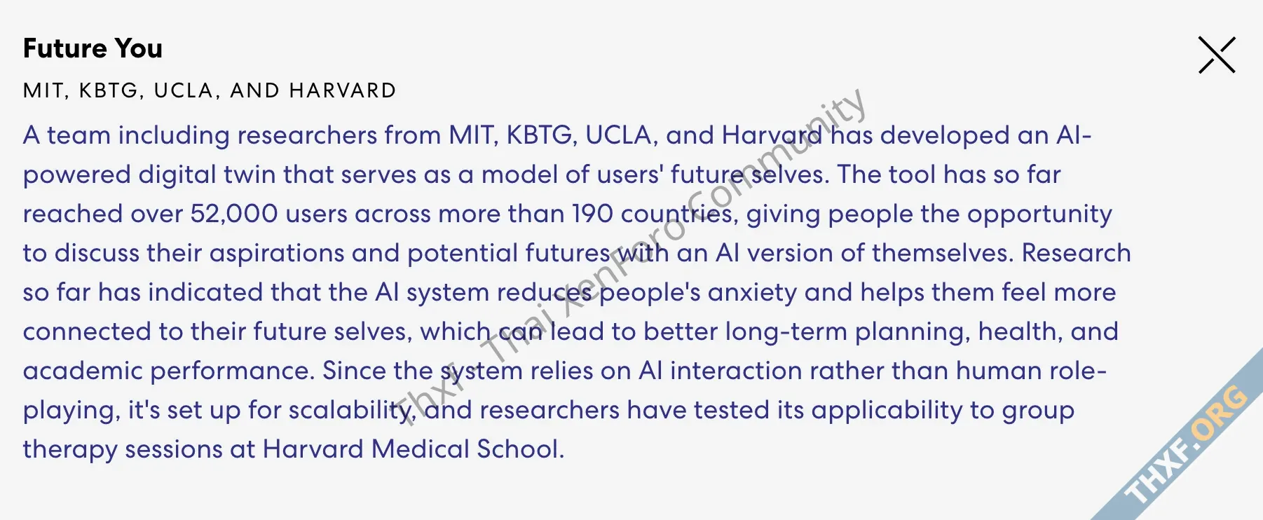 Future You ปัญญาประดิษฐ์เพื่อมนุษย์ จาก KBTG ขึ้นทำเนียบไอเดียเปลี่ยนโลกปี 2025 จากนิตยสาร Fa...webp