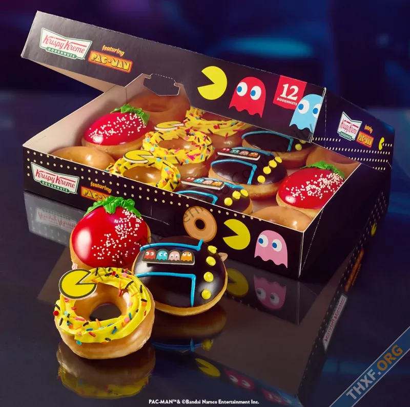 Krispy Kreme เปิดตัวโดนัทลายพิเศษ PacMan-1.webp