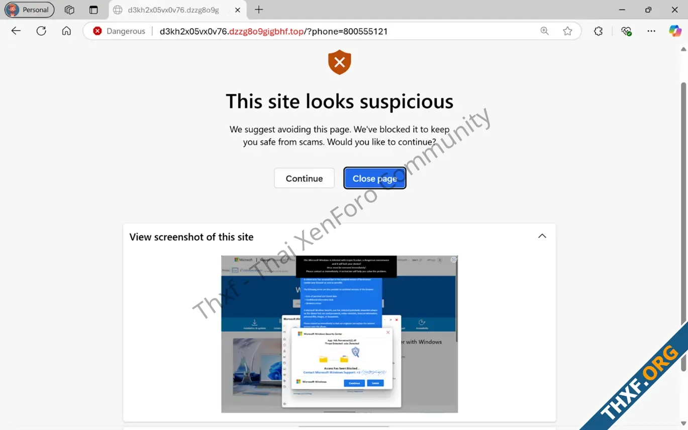 Microsoft Edge เพิ่มตัวตรวจจับ Scareware เว็บปลอมตัวเป็นเหมือนพีซีพัง ติดมัลแวร์-3.webp