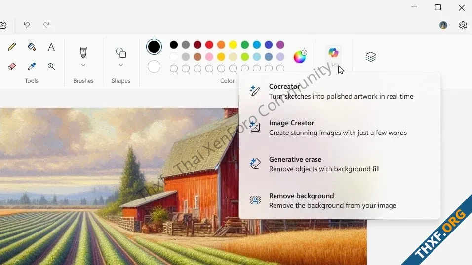 Microsoft Paint เพิ่มปุ่ม Copilot รวมทุกฟีเจอร์ AI แต่งภาพไว้ในปุ่มเดียว-1.webp