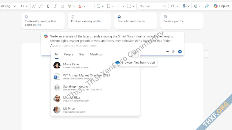 Microsoft Word เพิ่มฟีเจอร์อัพโหลดเอกสารทั้งโฟลเดอร์ให้ Copilot สรุปให้ทีเดียว-1.webp