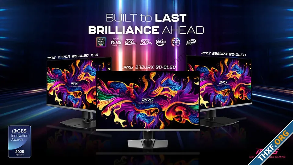MSI เปิดตัวจอมอนิเตอร์ QDOLED ขนาด 2732 4K 240Hz และ 27 QHD 500Hz-1.webp