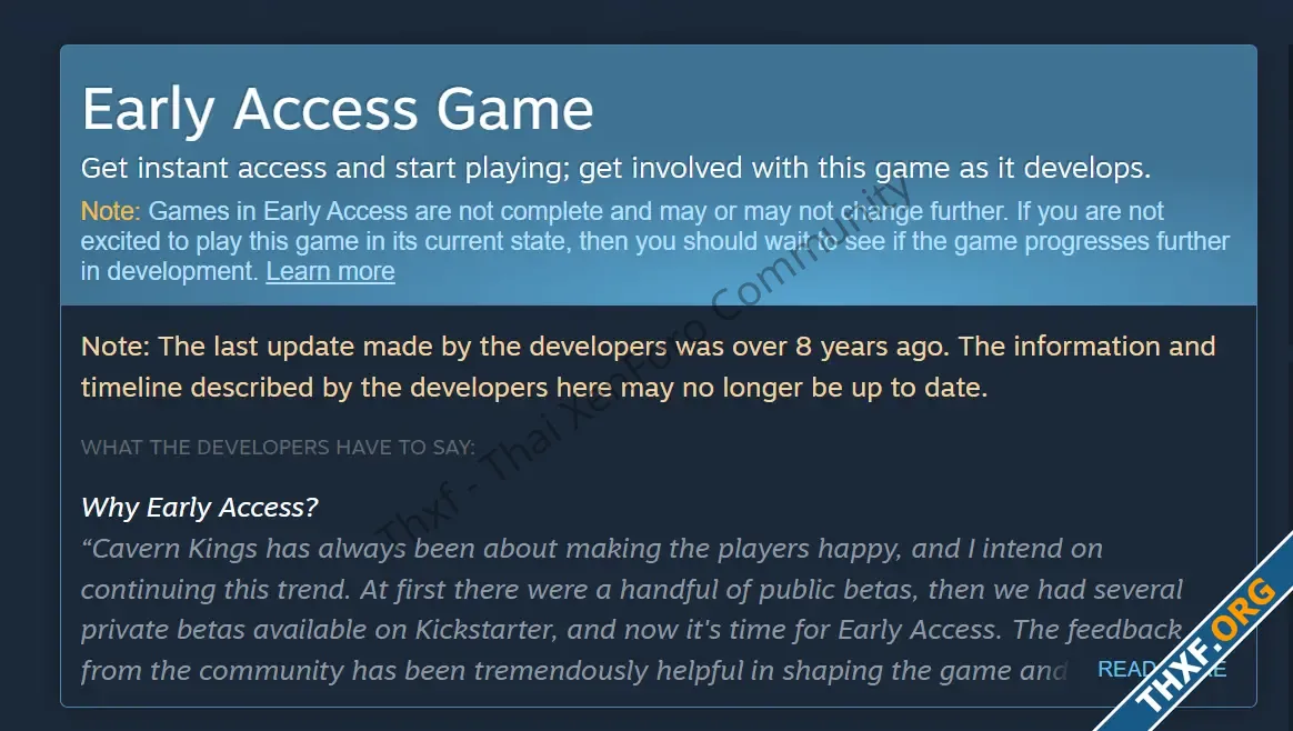 Steam เพิ่มข้อความเตือนในเกม Early Access ว่านักพัฒนาทอดทิ้งเกมไปนานเท่าไรแล้ว-1.webp
