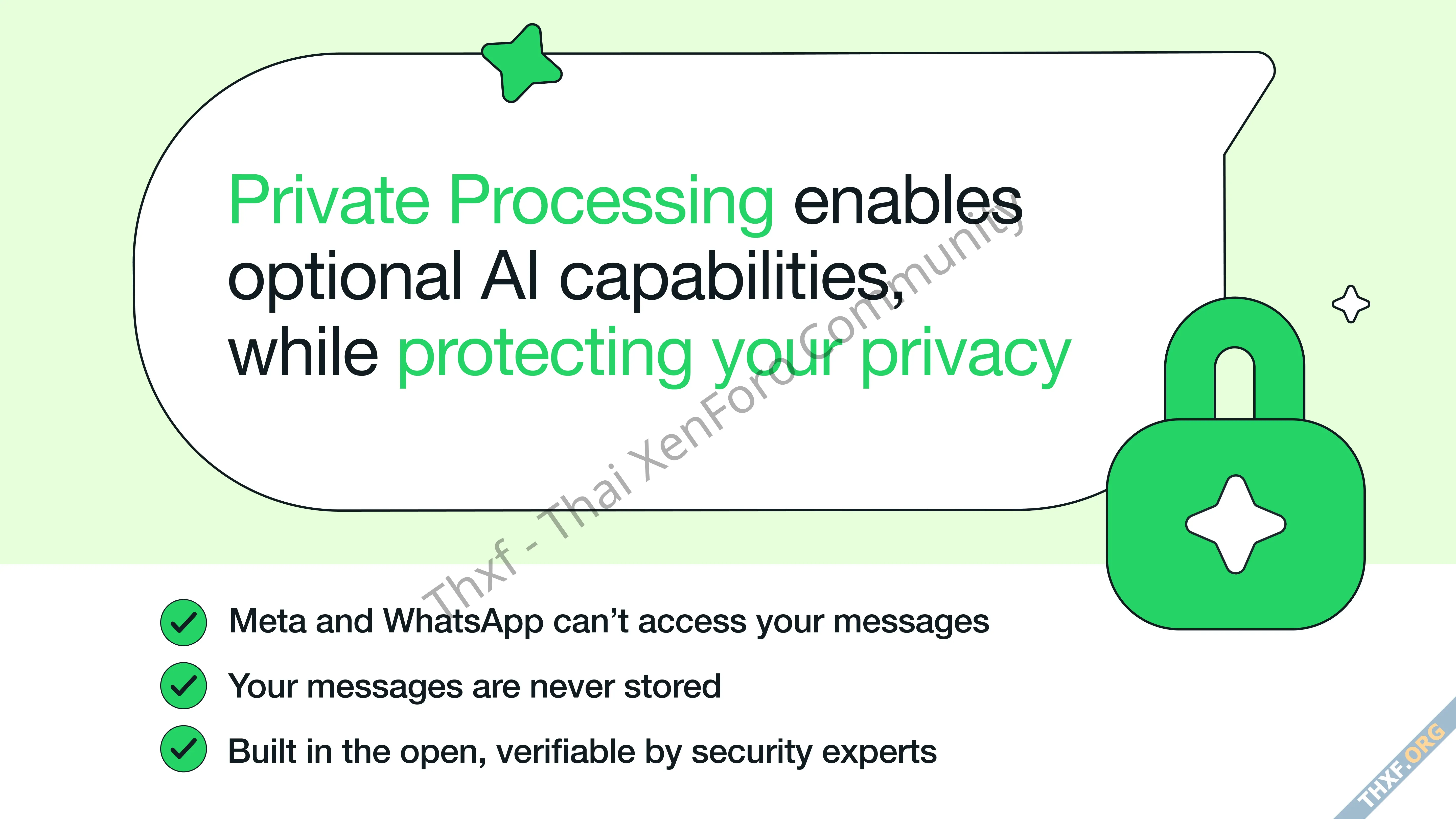 WhatsApp เปิดตัว Private Processing เซิร์ฟเวอร์แยกสำหรับประมวลผล AI เพิ่มความเป็นส่วนตัว-1.webp