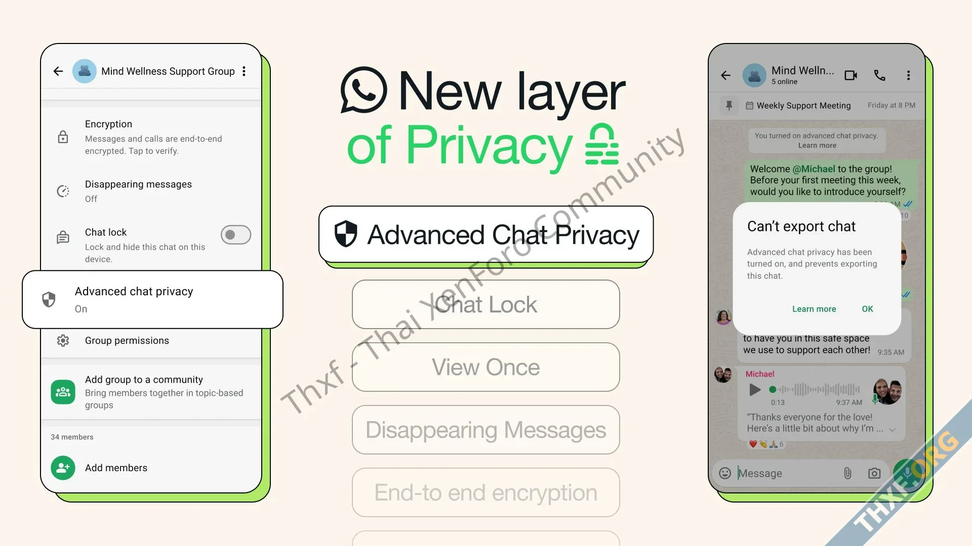 WhatsApp เพิ่มฟีเจอร์ห้าม Export Chat เพื่อรักษาความลับในห้องแชท-1.webp