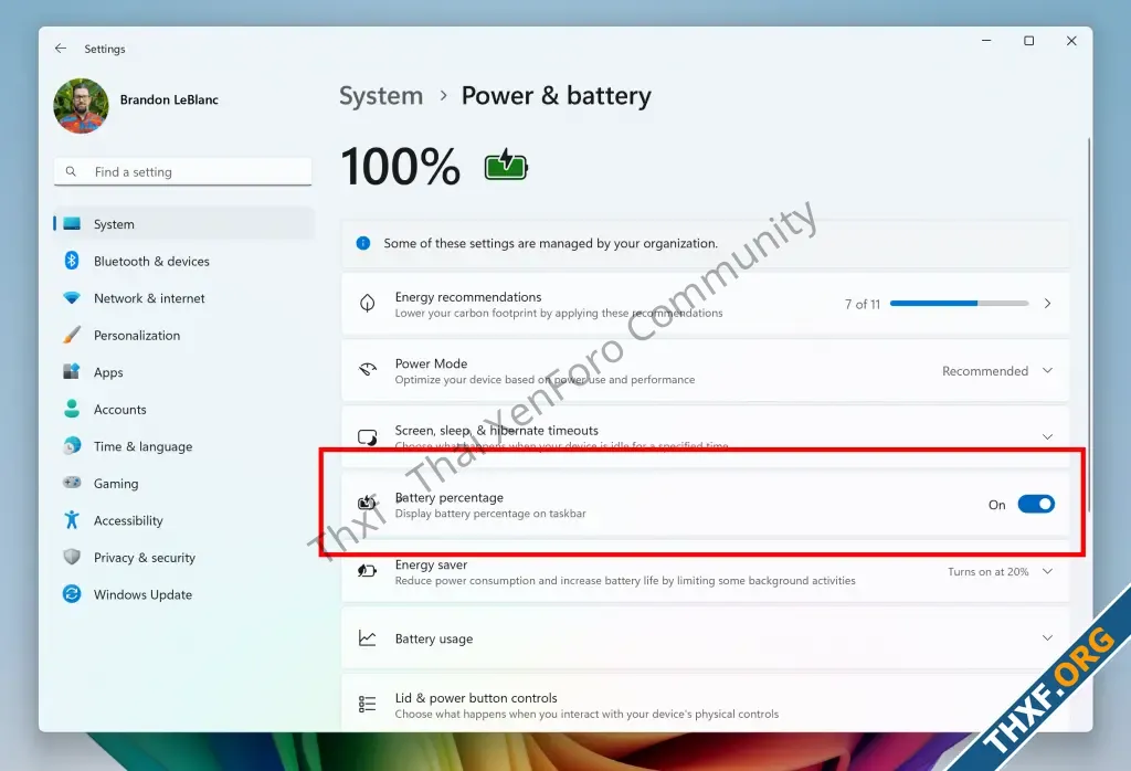 Windows 11 Insider แสดงตัวเลขเปอร์เซ็นต์แบตเตอรี่ใน System Tray ได้แล้ว-2.webp