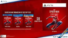 โซนี่ขายแยก Marvel’s Spider-Man Remastered บน PS5 แล้ว, มีภาคเก่าจ่ายอัพเกรดได้
