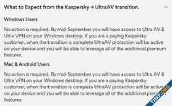 ผู้ใช้ Kaspersky ในสหรัฐงง จู่ๆ แอพเปลี่ยนเป็น UltraAV โดยไม่บอกกล่าว ลบออกไม่ได้