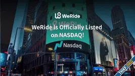 WeRide บริษัทรถยนต์ไร้คนขับของจีน นำบริษัทเข้าตลาดหุ้น Nasdaq วันแรกราคาเพิ่มขึ้น 6.8%