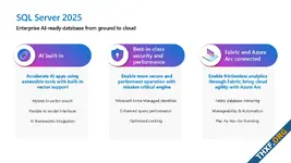 ไมโครซอฟท์เปิดตัว SQL Server 2025 รองรับ Vector Search ในฐานข้อมูลแล้ว