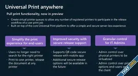 Microsoft Universal Print รองรับ Pull Print สั่งพิมพ์แล้วไปสแกน QR รับกระดาษหน้าเครื่อง