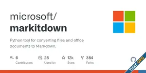ไมโครซอฟท์ออก MarkItDown ไลบรารีสำหรับแปลงไฟล์ Office เป็น Markdown