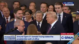 ผู้นำบริษัท Tech รายใหญ่ในสหรัฐ ร่วมพิธีสาบานตนรับตำแหน่งของ Donald Trump กันพร้อมหน้า
