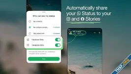 WhatsApp เพิ่มทางเลือก สามารถโพสต์ข้ามไปยังบัญชี Facebook, Instagram ได้แล้ว