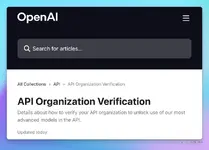 OpenAI เตรียมบังคับยืนยันตัวตนผู้ใช้งาน สำหรับ API ระดับองค์กร