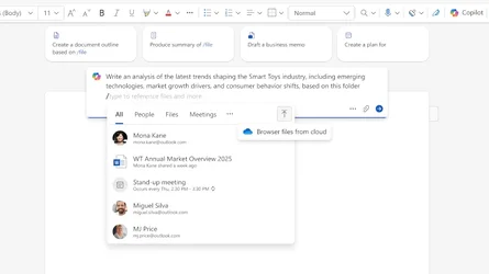 Microsoft Word เพิ่มฟีเจอร์อัพโหลดเอกสารทั้งโฟลเดอร์ให้ Copilot สรุปให้ทีเดียว-1.webp Microsoft Word เพิ่มฟีเจอร์อัพโหลดเอกสารทั้งโฟลเดอร์ให้ Copilot สรุปให้ทีเดียว-1.webp