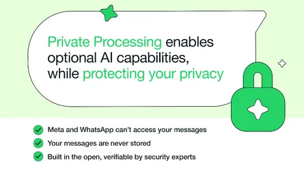 WhatsApp เปิดตัว Private Processing เซิร์ฟเวอร์แยกสำหรับประมวลผล AI เพิ่มความเป็นส่วนตัว-1.webp WhatsApp เปิดตัว Private Processing เซิร์ฟเวอร์แยกสำหรับประมวลผล AI เพิ่มความเป็นส่วนตัว-1.webp