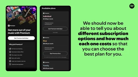 Spotify ส่งอัพเดตแอพขึ้น App Store เพิ่มช่องทางจ่ายเงินอื่น หลังศาลตัดสินให้แอปเปิลต้องยอม-3.webp Spotify ส่งอัพเดตแอพขึ้น App Store เพิ่มช่องทางจ่ายเงินอื่น หลังศาลตัดสินให้แอปเปิลต้องยอม-3.webp