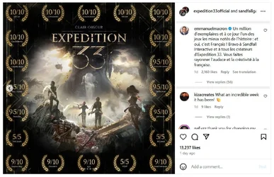ประธานาธิบดี Macron โพสต์ชม Clair Obscur Expedition 33 ตัวแทนความสร้างสรรค์ของคนฝรั่งเศส-2.webp ประธานาธิบดี Macron โพสต์ชม Clair Obscur Expedition 33 ตัวแทนความสร้างสรรค์ของคนฝรั่งเศส-2.webp