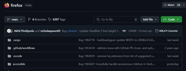Firefox ย้ายโค้ดมา GitHub ลดภาระการดูแลเซิร์ฟเวอร์ Mercurial เอง-1.webp
