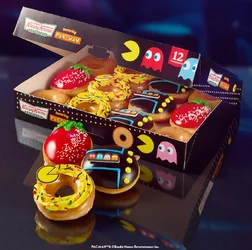 Krispy Kreme เปิดตัวโดนัทลายพิเศษ PacMan-1.webp Krispy Kreme เปิดตัวโดนัทลายพิเศษ PacMan-1.webp