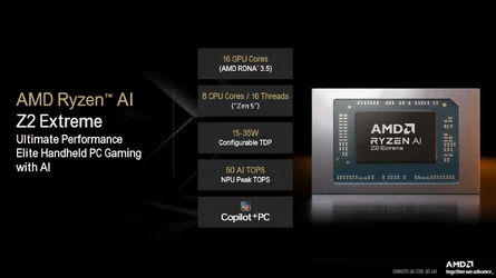 AMD เปิดตัวชิป Ryzen AI Z2 Extreme และ Ryzen Z2 A สำหรับ ROG Xbox Ally-1.webp AMD เปิดตัวชิป Ryzen AI Z2 Extreme และ Ryzen Z2 A สำหรับ ROG Xbox Ally-1.webp