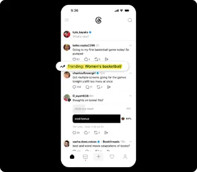 Threads เปิดฟีเจอร์ DM ให้ผู้ใช้งานทั่วโลก, เพิ่มไฮไลท์หัวข้อที่เป็นเทรนด์