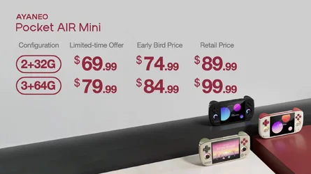 AYANEO เปิดตัวเครื่องเกมพกพา Pocket AIR Mini เน้นเล่นเกมย้อนยุค ราคาถูก 85 ดอลลาร์-2.webp AYANEO เปิดตัวเครื่องเกมพกพา Pocket AIR Mini เน้นเล่นเกมย้อนยุค ราคาถูก 85 ดอลลาร์-2.webp