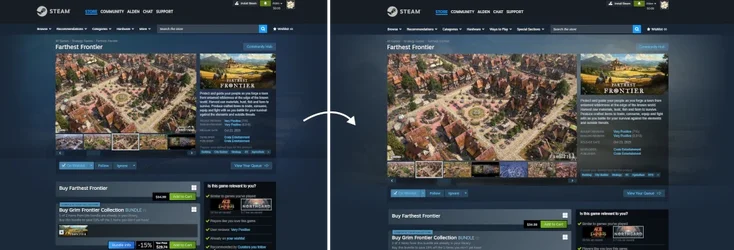Steam ปรับหน้าเว็บใหม่ให้กว้างขึ้น รองรับภาพหน้าจอขนาดใหญ่ขึ้น