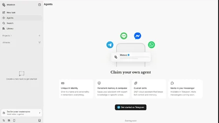 Manus เพิ่มฟีเจอร์ Agents คุยได้จากแอพแชทโดยตรง เริ่มจาก Telegram