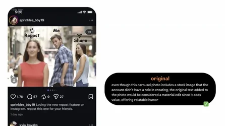Instagram ปรับอัลกอริทึม ลดรีชโพสต์ที่ก๊อปรูปคนอื่น และเพิ่มรีชให้โพสต์ต้นฉบับ-1.webp