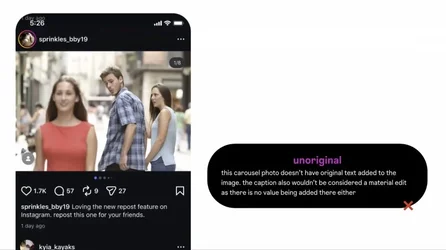 Instagram ปรับอัลกอริทึม ลดรีชโพสต์ที่ก๊อปรูปคนอื่น และเพิ่มรีชให้โพสต์ต้นฉบับ-2.webp