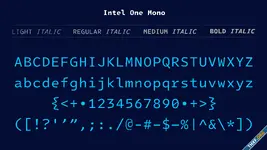 อินเทลแจกฟรีฟอนต์ Intel One Mono สำหรับนักพัฒนาที่มีปัญหาสายตา เน้นอ่านง่าย สบายตา