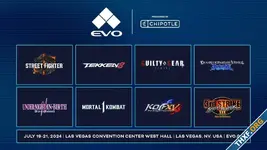 งานแข่งเกมต่อสู้ EVO 2024 ประกาศรายชื่อเกมที่นำมาแข่งขันแล้ว, งานจัด 19-21 ก.ค.นี้