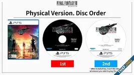 Limited Edition! แผ่นเกม Final Fantasy VII Rebirth สกรีนแผ่นสลับกันเป็นทั้งแผ่นไทย และแผ่นญี่ปุ่น