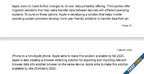 แอปเปิลจะพัฒนาเครื่องมือช่วยย้ายข้อมูลจาก iPhone ไปยัง Android ออกปลายปี 2025