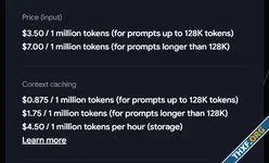 กูเกิลเปิดให้ใช้งาน Gemini 1.5 Pro ขนาดอินพุต 2 ล้านโทเคน, เพิ่ม Context Caching ช่วยลดราคาอินพุต
