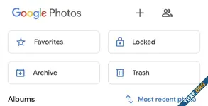 Google Photos ย้ายปุ่มซ่อนรูป Locked Folder มาแทน Utilities บนหน้าแท็บ Library เฉพาะเวอร์ชันโทรศัพท์